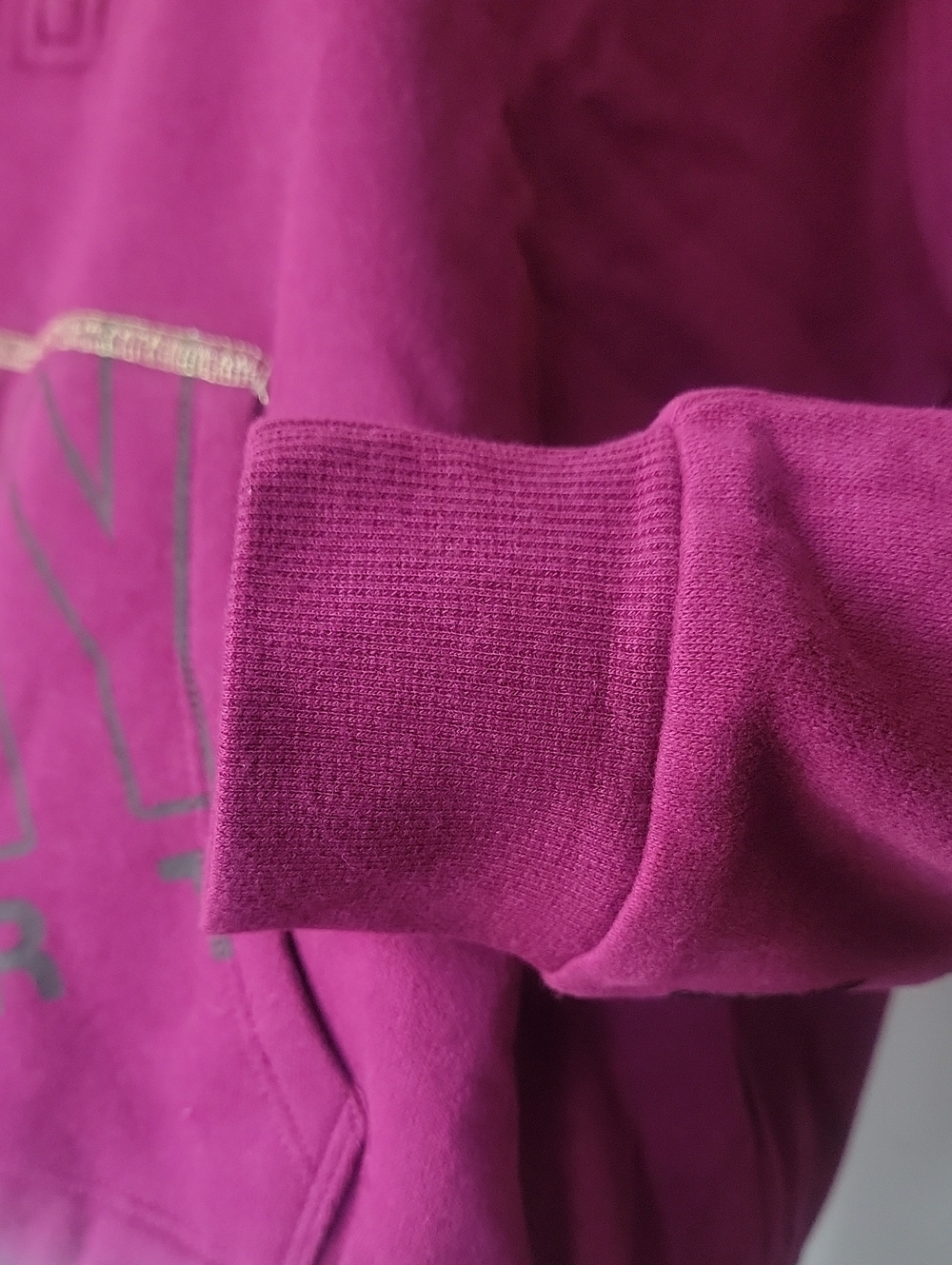 DKNY Fuchsia Half-Zip Pullover with Gold Logo - Picture 8 of 10